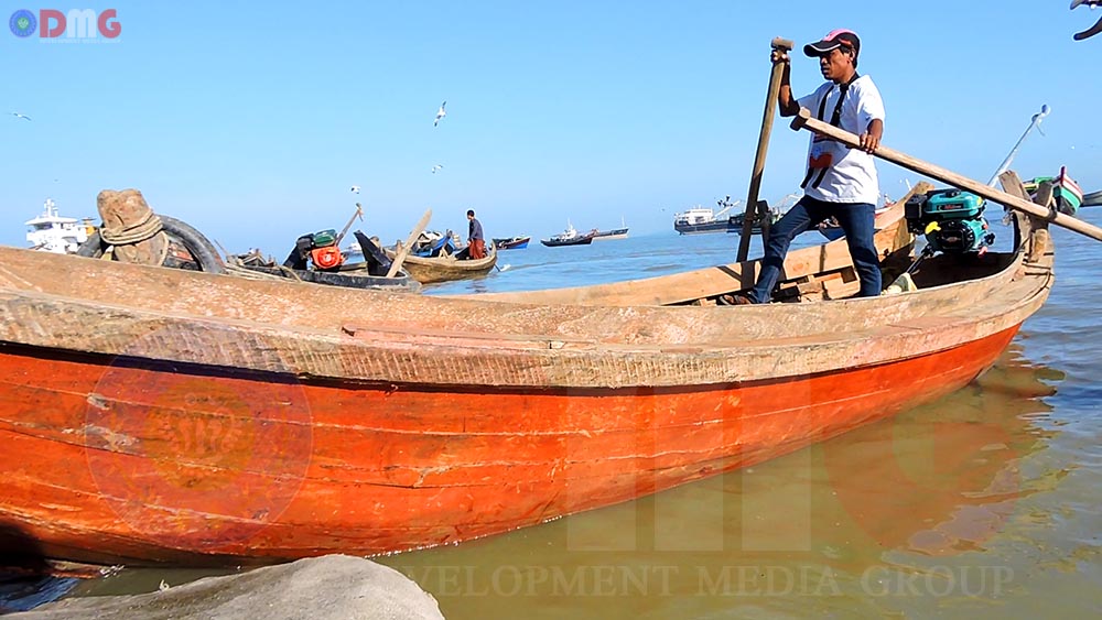 Unavailability of Fish in the course of the Kyauk Phyu River along